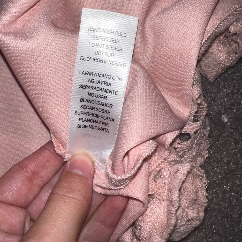 Jodi Kristopher Lace Light Pink Dress - Picture 3 of 6